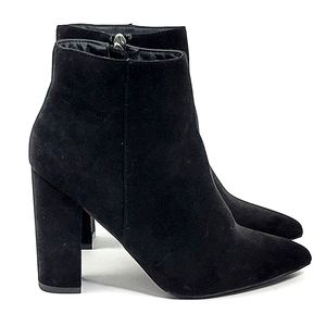 NEW Justfab Women Black Summer Fall Winter Pointy Toe Ankle Boots Size 8.5 US